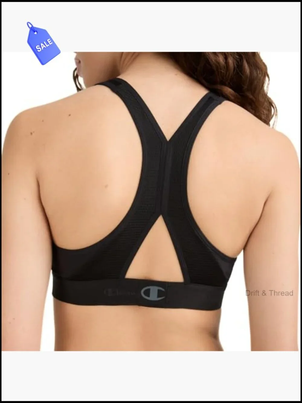 Moderate Support Racerback Sports Bra with Molded Cups Moisture Wicking